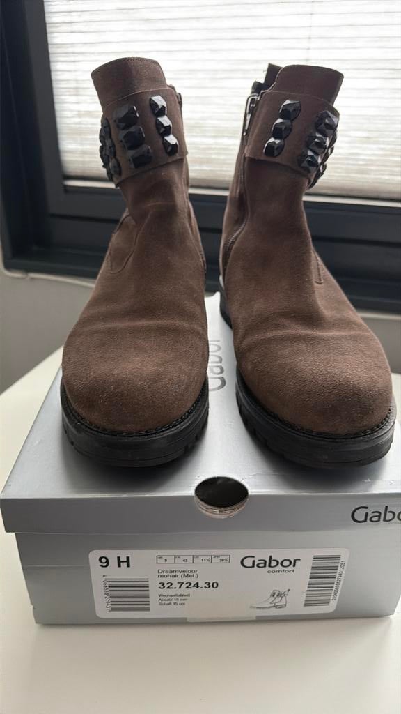 Gabor laarsjes bruin nubuck maat 43, Kleding | Dames, Schoenen, Bruin, Lage of Enkellaarzen, Ophalen of Verzenden, Zo goed als nieuw