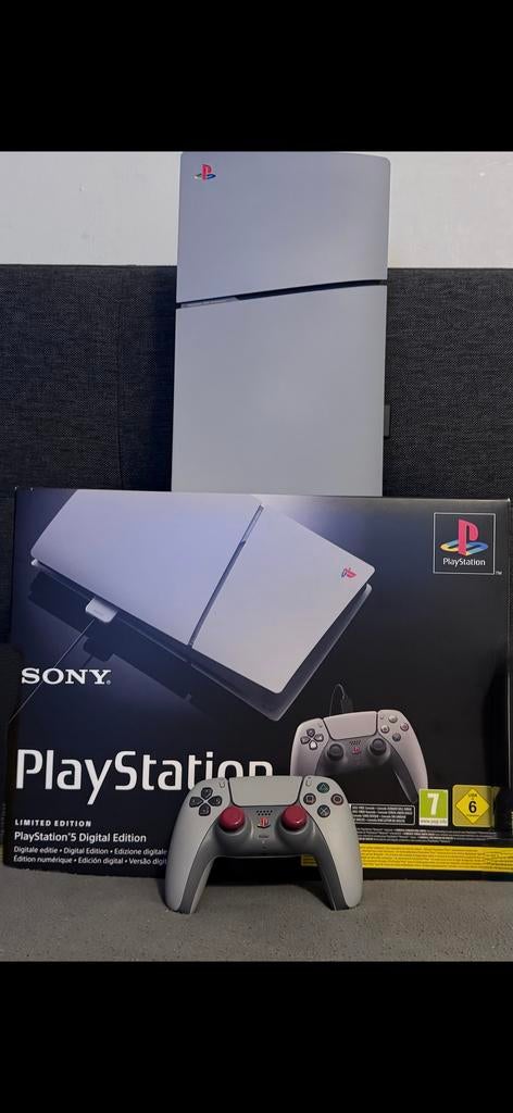 PS5 Digital 30th Anniversary + 2 Controllers + 1TB SSD, Spelcomputers en Games, Spelcomputers | Sony PlayStation 5, Ophalen of Verzenden