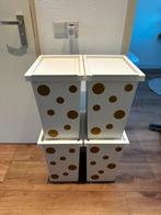 Ikea opbergbakken wit/creme, Doe-het-zelf en Verbouw, Ophalen, Doos, Minder dan 35 cm, Zo goed als nieuw