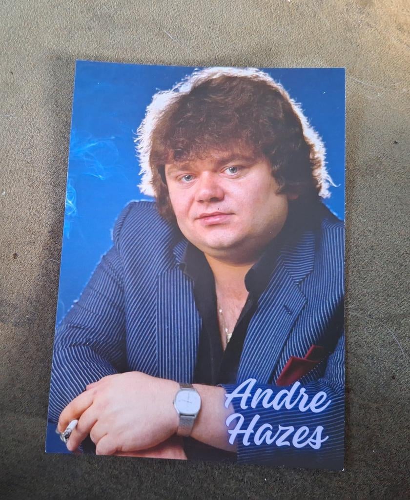 Oude artiesten fotokaart andre hazes, Ophalen of Verzenden