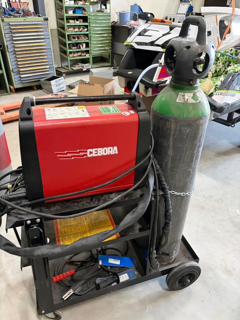 CEBORA Lassaparaat met puls functie, Doe-het-zelf en Verbouw, Ophalen, Gebruikt, 250 ampère of meer, Co2