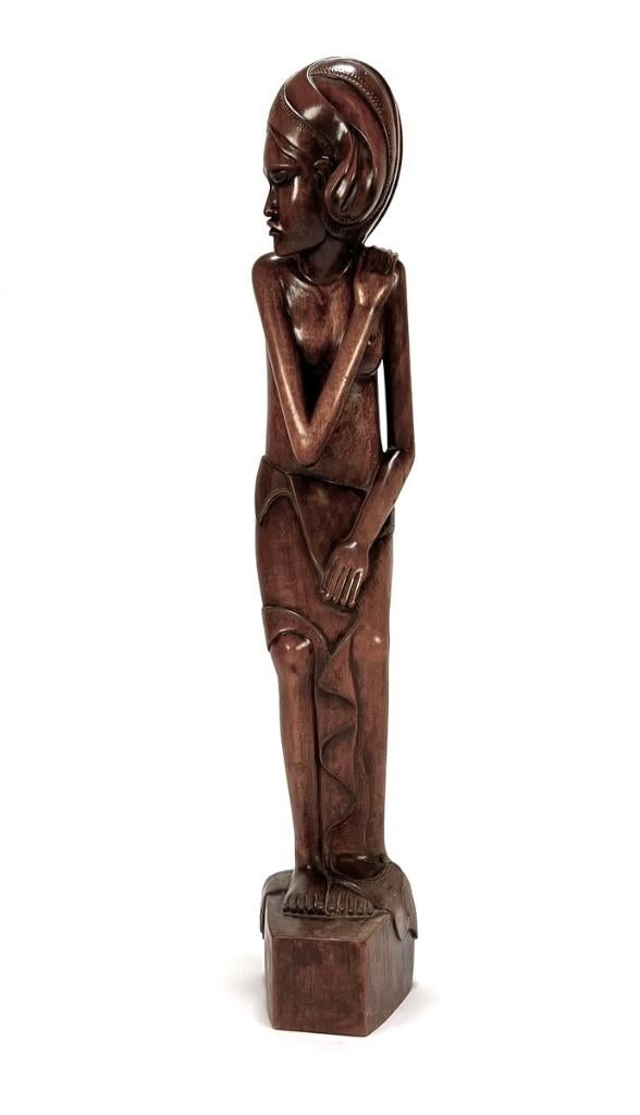 1252. Makonde beeld, Tanzania - Afrika, late 20e eeuw, Ophalen of Verzenden