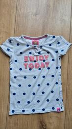 Z8 T-shirt maat 116/122 - Wit met blauwe stippen, Meisje, Z8, Ophalen of Verzenden, Zo goed als nieuw