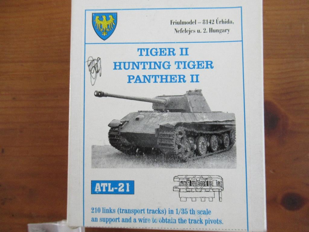 Tiger II/Hunting Tiger/Panther II - track set (Friul 1/35), Overige merken, Tank, 1:32 tot 1:50, Nieuw
