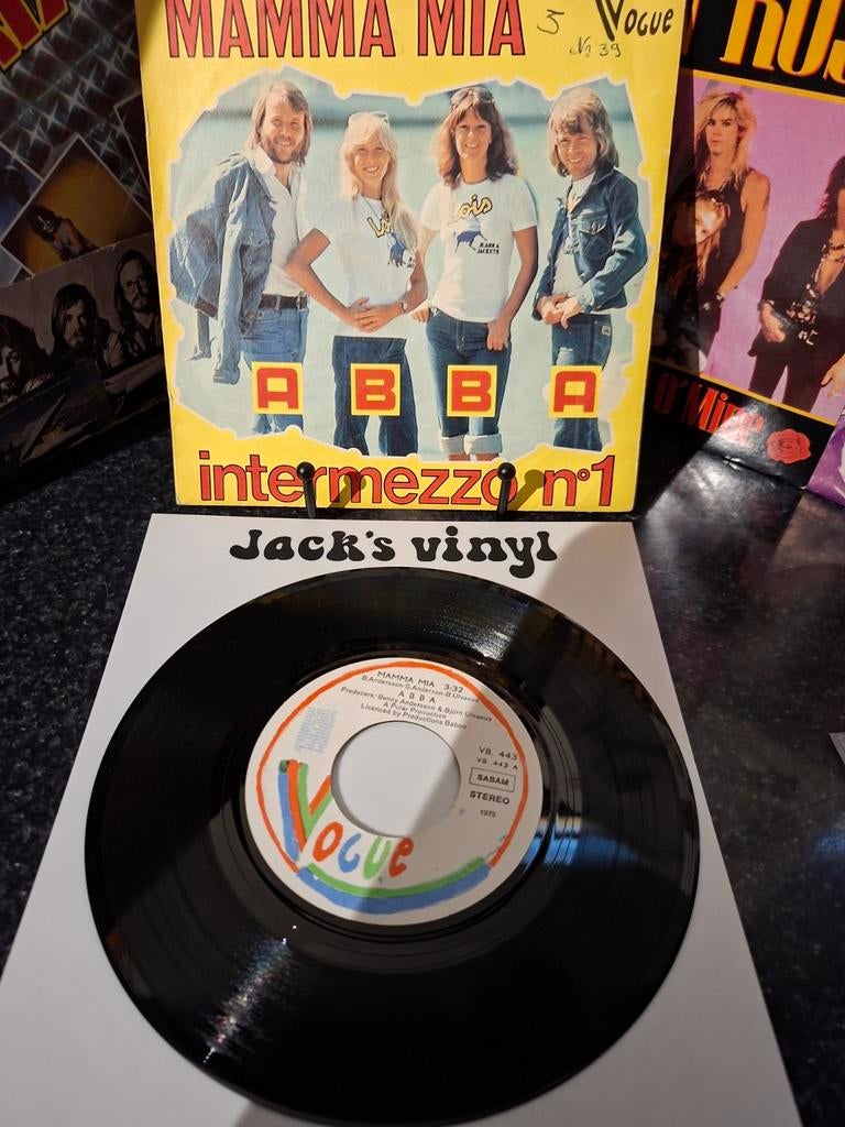 ABBA - Mamma Mia / Intermezzo No.1 (Single, 1975), Gebruikt, 7 inch, Ophalen of Verzenden, 1970 - 1979