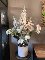 Pot compleet met Zijden bloemen Naturel Zijden, Ophalen, Nieuw