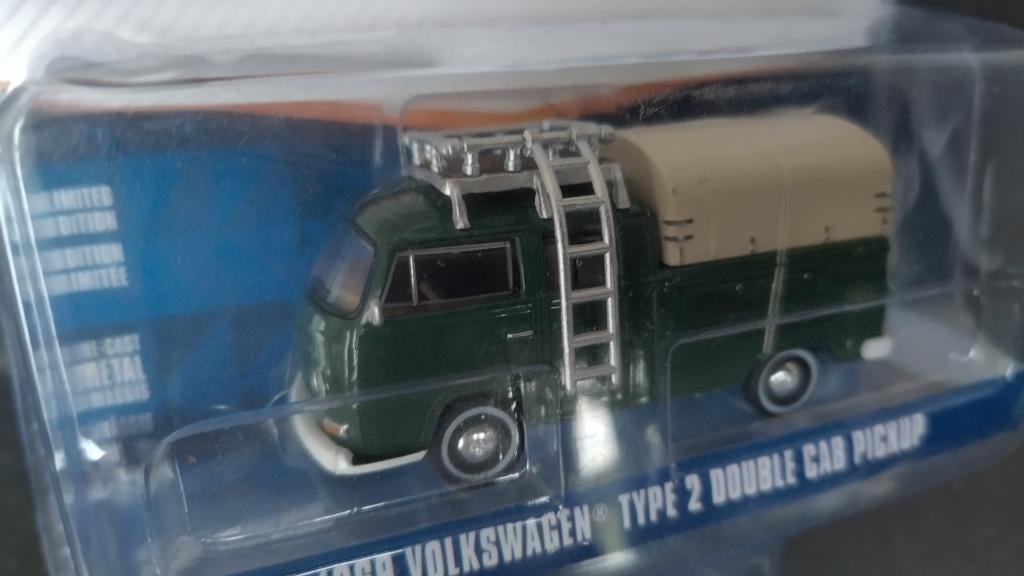 Volkswagen VW Transporter T2 doka 1:64 Greenlight Vdub Pol, Auto, Verzenden, ., Nieuw