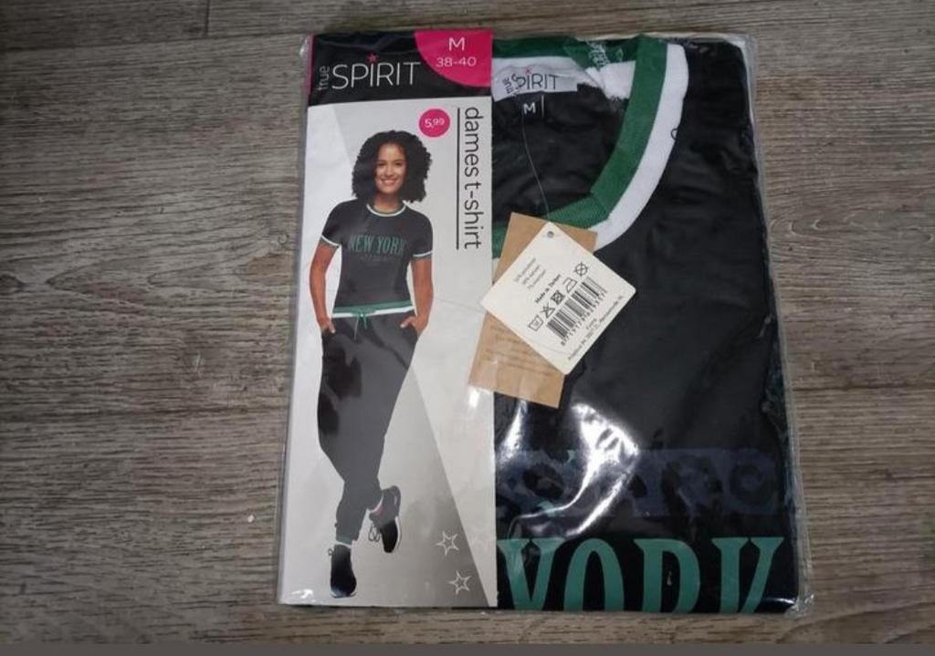 ❇️t shirt van true spirit maat L❇️.   Nieuw, Maat 38/40 (M), Verzenden, Zwart, Nieuw
