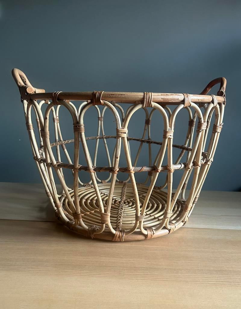 Ikea SNIDAD mand - rotan, Ophalen, Gebruikt, Mand, Rond