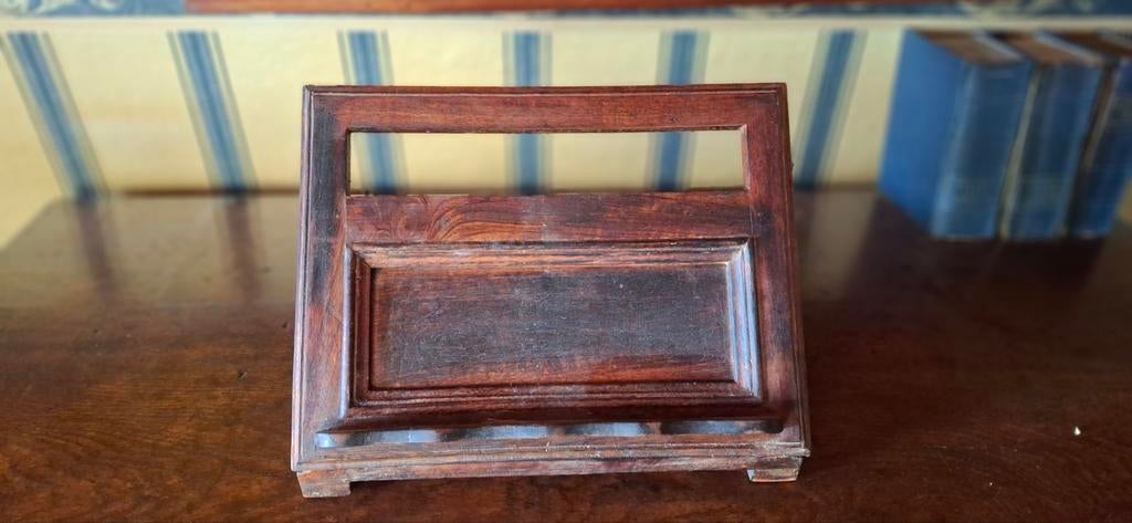 Antieke houten boekenstandaard / leesstandaard, Ophalen