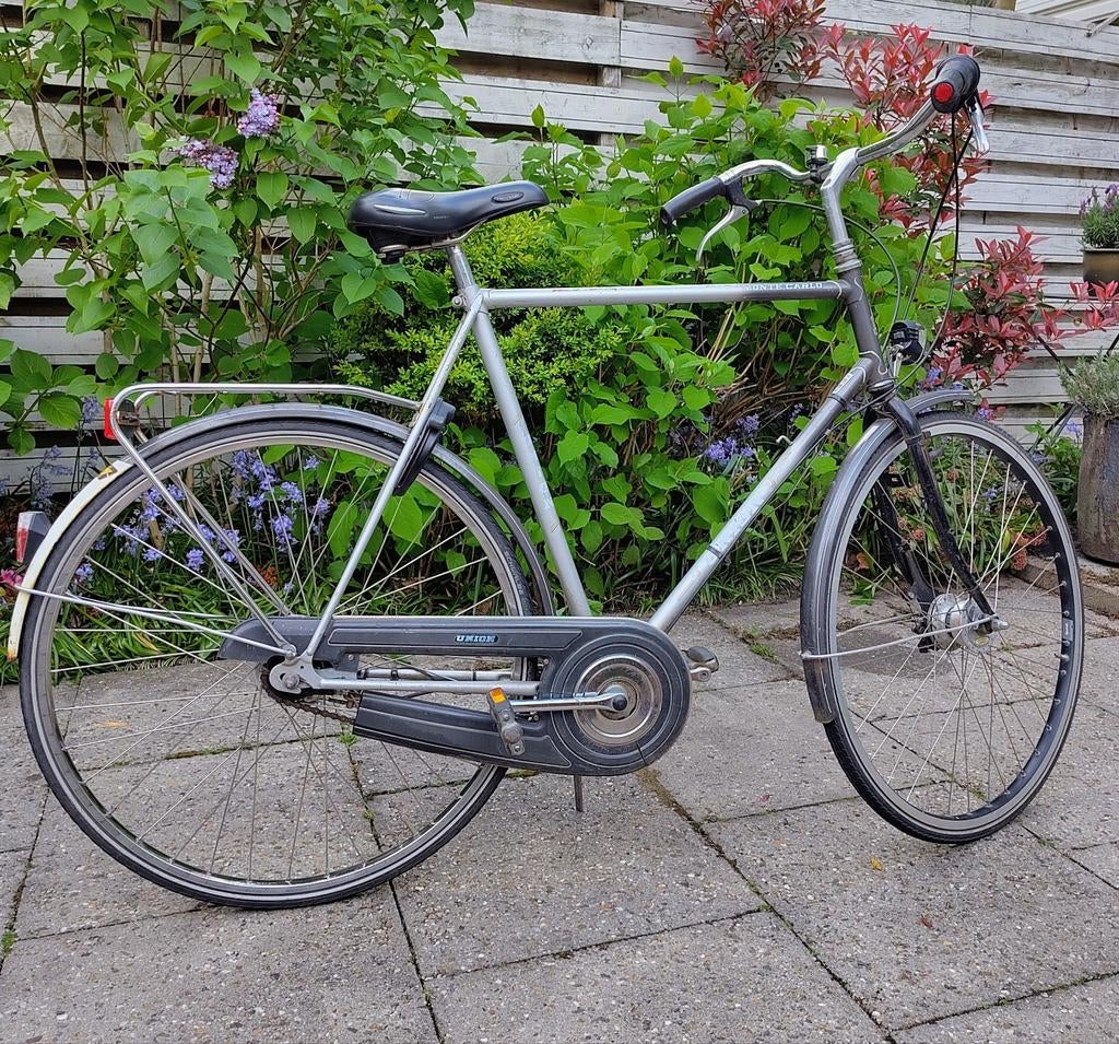Union herenfiets, naafdynamo, 7 versnellingen, Gebruikt, Versnellingen, 53 tot 57 cm, Ophalen