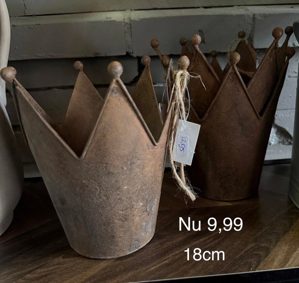 Leuke kroon (bloem)bakjes, Ophalen, Minder dan 30 cm, Minder dan 60 cm, Nieuw