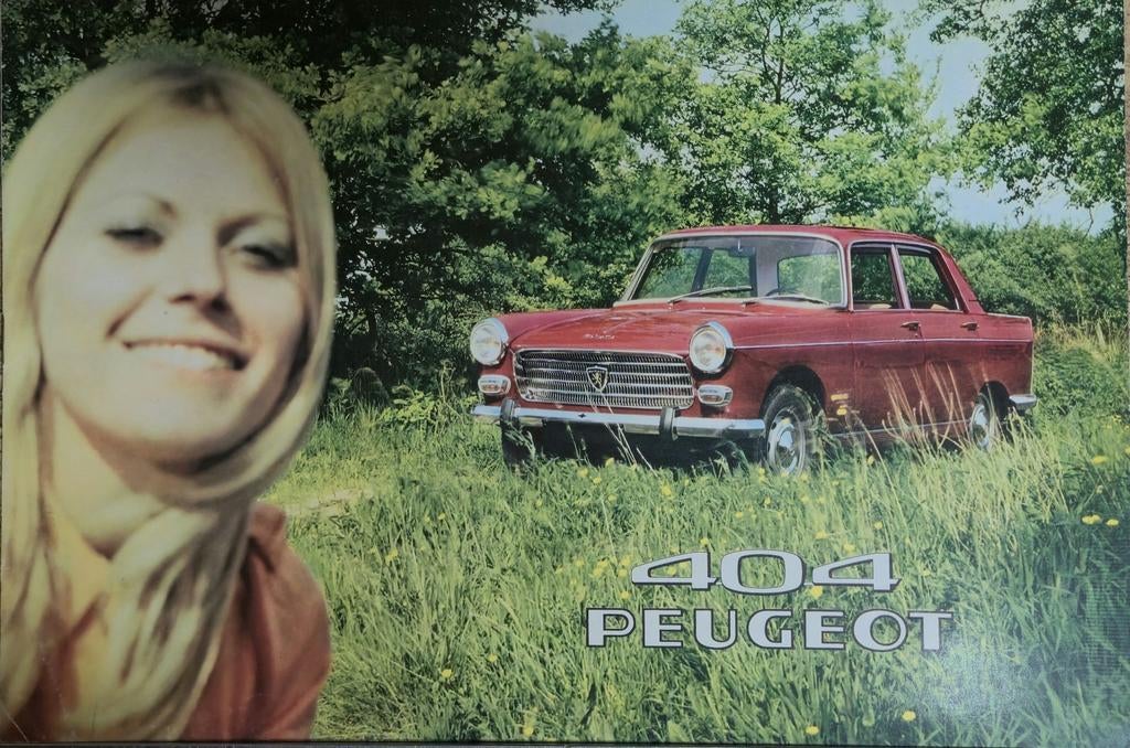 Brochures Peugeot 404, Verzamelen, Posters, Zo goed als nieuw, Ophalen of Verzenden