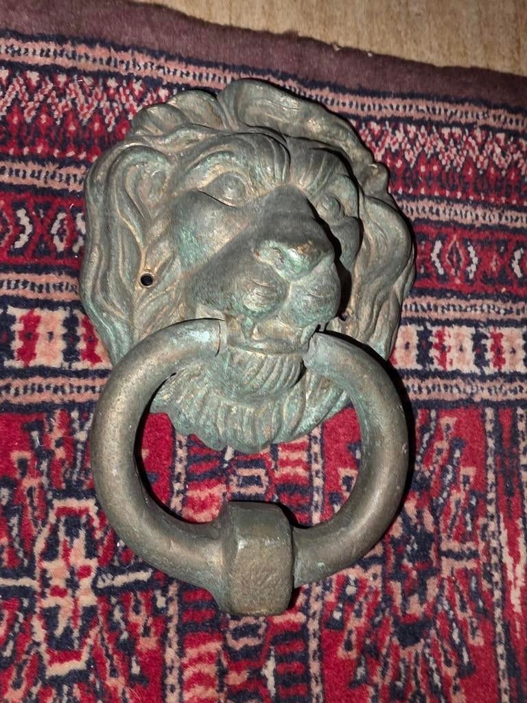 Brons deurklopper leeuw zwaar, Ophalen of Verzenden