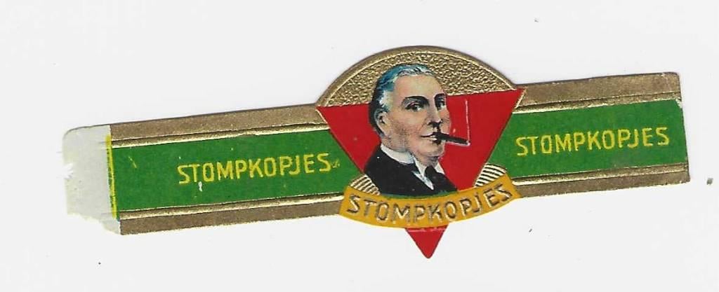 Klassiek 20 - 477   stompkop    sigarenbandjes, Ophalen of Verzenden, Gebruikt, Sigarenbandjes