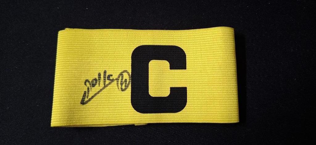 Aanvoerdersband met handtekening; Oscar Gloukh # Ajax, Verzamelen, Sportartikelen en Voetbal, Ophalen of Verzenden, Nieuw, Ajax