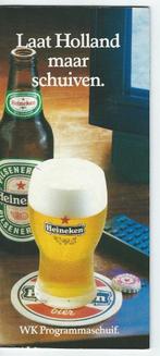 Heineken bier promo: WK 1990 Italië Programmaschuif, Ophalen of Verzenden, Zo goed als nieuw, Overige typen, Heineken