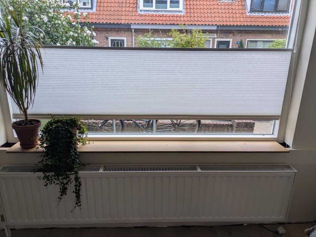 Veneta Plissegordijn Gebroken Wit 195x127 cm, Huis en Inrichting, Stoffering | Gordijnen en Lamellen, Ophalen, 100 tot 150 cm