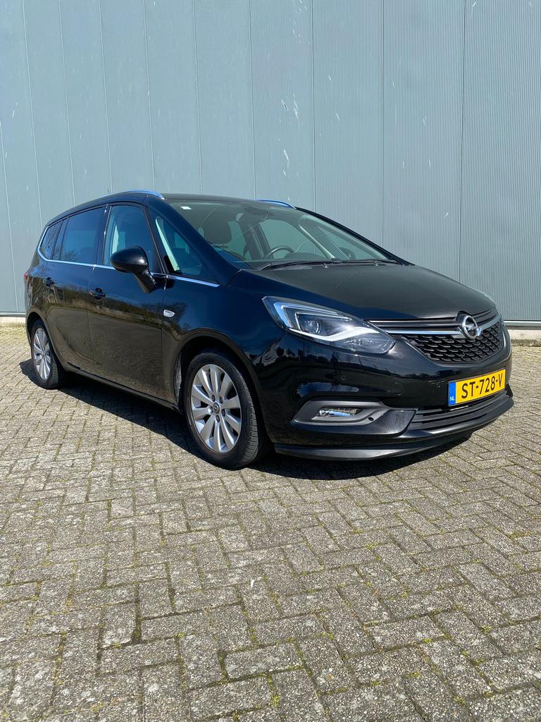 Opel Zafira 1.4T 103KW AT6 2018 Zwart (7 zitplaatsen!), 15 km/l, 1550 kg, 4 cilinders, Zwart