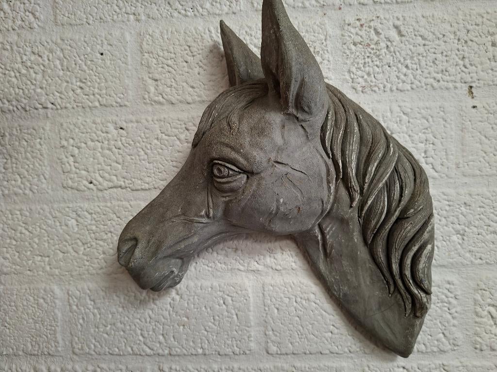 zeer mooi gaaf paardenbeeld om op te hangen, Ophalen of Verzenden