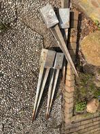 Vier paalhouders voor 9x9 palen, Ophalen, Gebruikt, Minder dan 180 cm, Overige typen