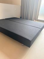 Boxspring bed 160x200cm  (met matras/topper), Ophalen, Gebruikt, Zwart, Tweepersoons
