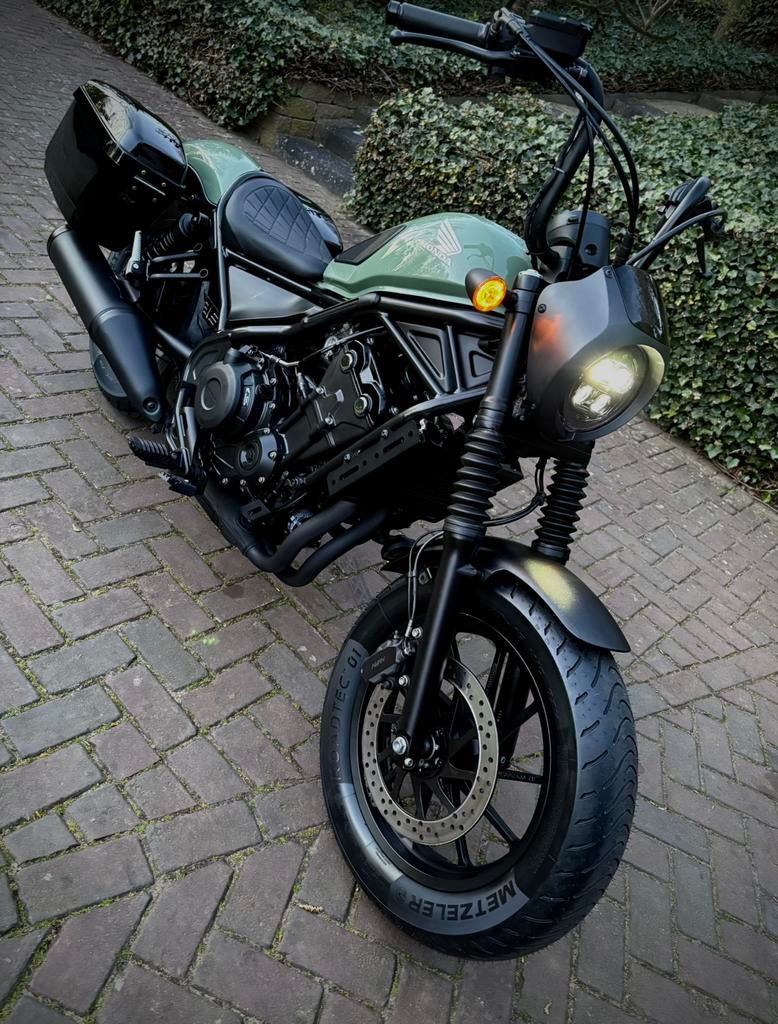 Unieke Honda CMX500 CMX 500 REBEL Special Edition Olive, Motoren, 2 cilinders, Chopper, Minimaal motorrijbewijs A2, Handgeschakeld