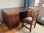 Art Deco Amsterdamse School Kantoor Set: Bureau, Dressoir, 2, Antiek en Kunst, Ophalen of Verzenden
