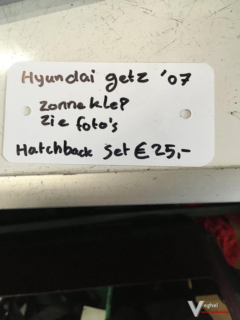 Hyundai Getz 2007  Zonnenklep set, Auto-onderdelen, Interieur en Bekleding, Gebruikt, -, -, Ophalen of Verzenden