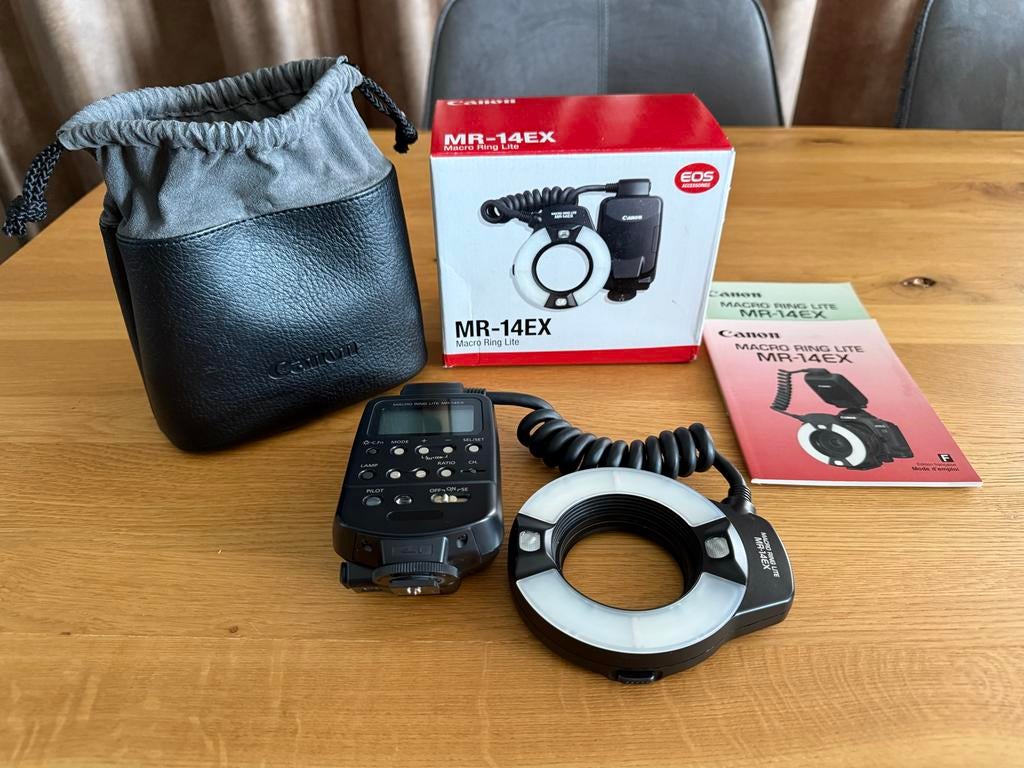 Canon ringflitser MR-14EX voor macrofotografie, Ophalen, Zo goed als nieuw, Canon
