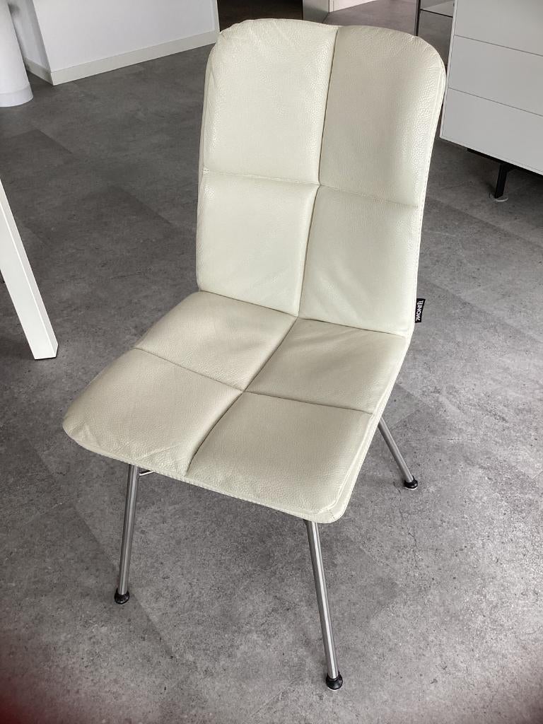 gezocht Montel eetkamerstoelen, Huis en Inrichting, Ophalen, Gebruikt, Overige kleuren, Vier