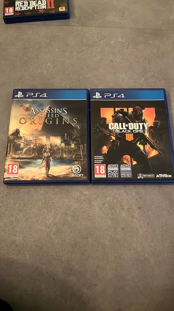 Ps4 cod black ops 4 & assassins creed origins, Spelcomputers en Games, Games | Sony PlayStation 4, Avontuur en Actie, 1 speler