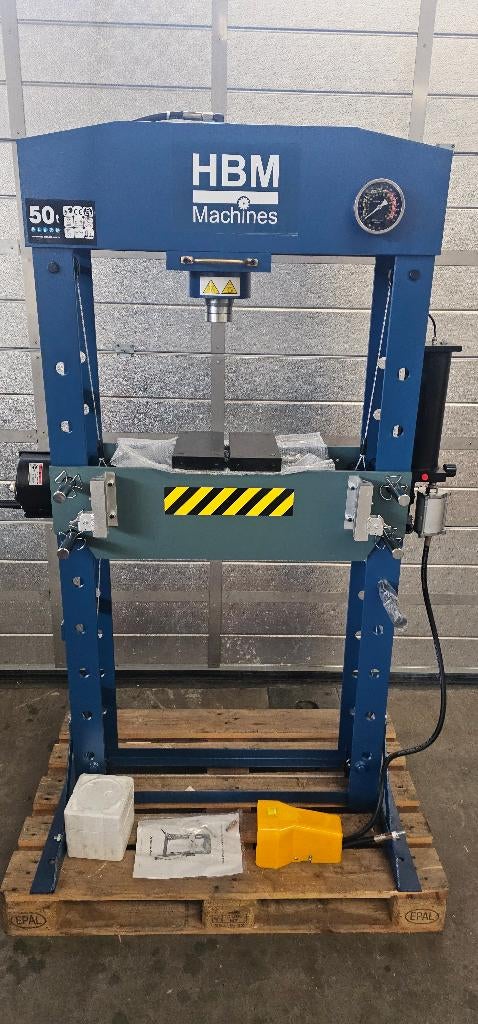 HBM Hydr/ Pneumatische Werkplaatspers - Raamwerkpers 50 ton, Auto diversen, Autogereedschap, Ophalen of Verzenden, Nieuw