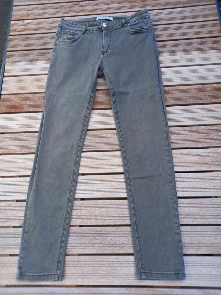Norfy jeans khaki groen maat 40, Overige kleuren, Ophalen of Verzenden, W30 - W32 (confectie 38/40), Gedragen