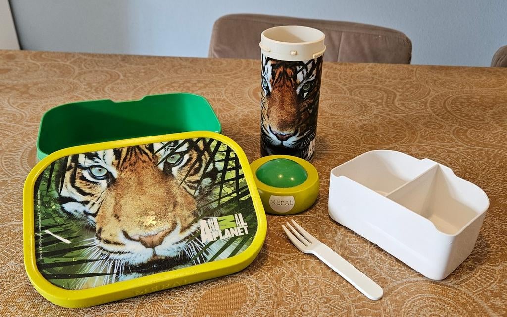 Mepal lunchset Animal Planet tijger, Ophalen of Verzenden, Gebruikt