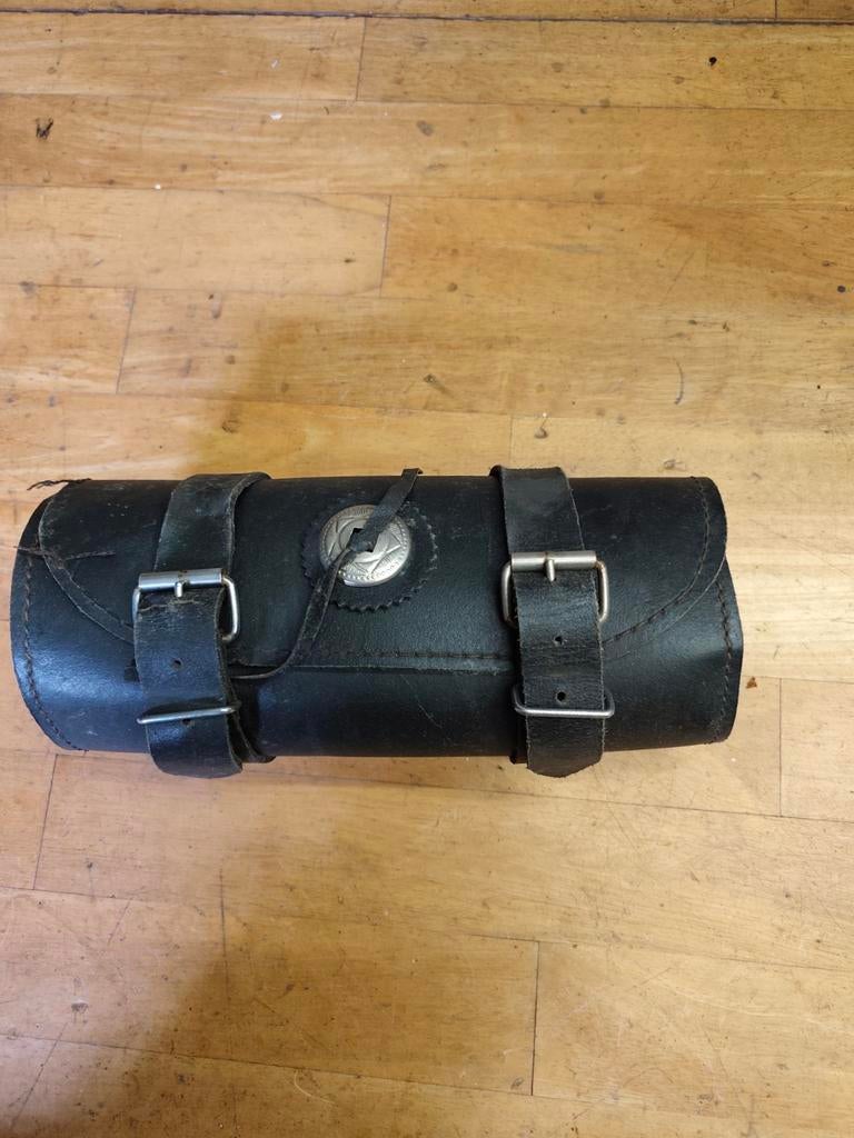 Zwarte leren toolrol, Ophalen of Verzenden