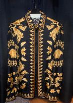 Versace Zijden Overhemd Maat 48/M, Verzenden, Zwart, Nieuw, Halswijdte 39/40 (M)