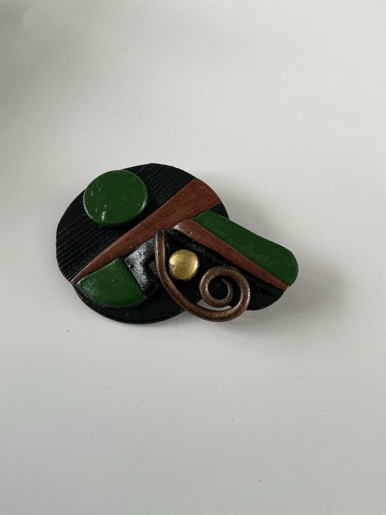 Nieuwe broche van Modoline, Overige materialen, 4 tot 7 cm, Overige kleuren, Nieuw