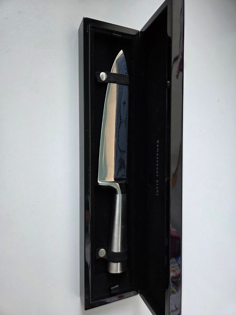 Mes van Damascus staal., Ophalen of Verzenden, Overige soorten, Nederland, Mes of Dolk