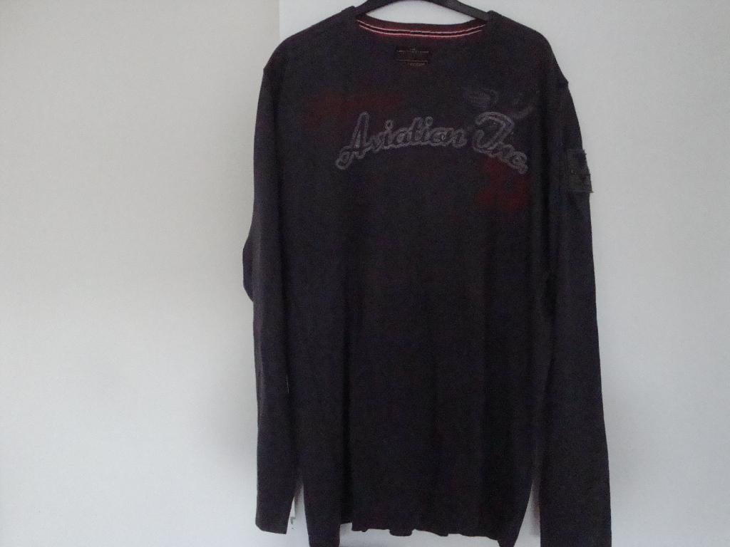 Grijze PME LEGEND longsleeve met veel details. Maat XXXL., Shirt, Ophalen of Verzenden, Zo goed als nieuw, Grijs