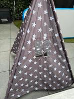 Kinder Tipi Tent Grijs met Sterren - 150x145cm, Ophalen, Zo goed als nieuw