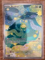 Pokémon kaart Budew 221/217, Ophalen of Verzenden, Zo goed als nieuw, Losse kaart, Foil