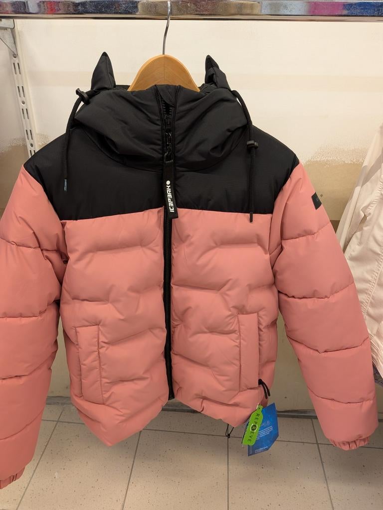 Nieuwe Icepeak Adaman Winterjas - Roze/Zwart, Ophalen of Verzenden, Nieuw, Icepeak, Meisje