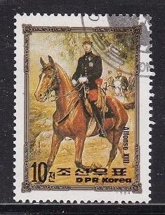 4281 – Noord Korea michel 2589 gestempeld , Koning Alfonds X, Verzenden, Gestempeld, Oost-Azië