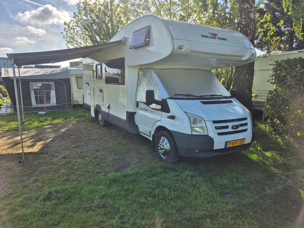 Ford rollerteam 7p 2008 met 111dkm 2.4tdci 6bak, Caravans en Kamperen, Chemisch toilet, Alkoof, Ringverwarming, Ford