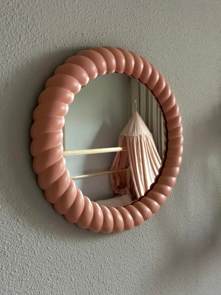 Kwantum spiegel - wand spiegel - NIEUW, Ophalen, Minder dan 50 cm, Rond, Zo goed als nieuw