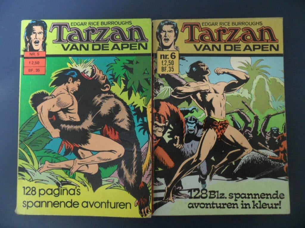 Tarzan van de Apen. Pocket Nr 5 en nr 6, Meerdere stripboeken, Ophalen of Verzenden, Gelezen