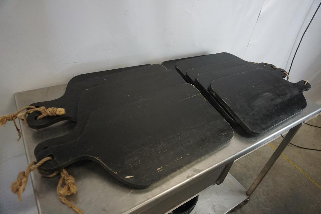 9 serveerplanken borrelplank tapasplank, Huis en Inrichting, Gebruikt, Hout, Snij-/serveerplank, Ophalen of Verzenden