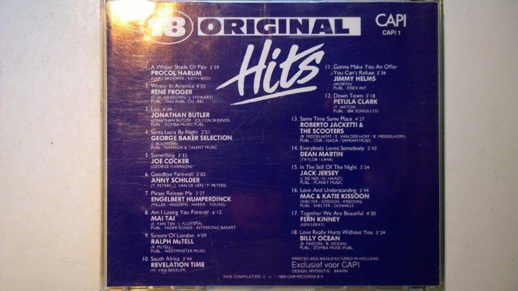 18 Original Hits, Cd's en Dvd's, Ophalen of Verzenden, Zo goed als nieuw, Pop