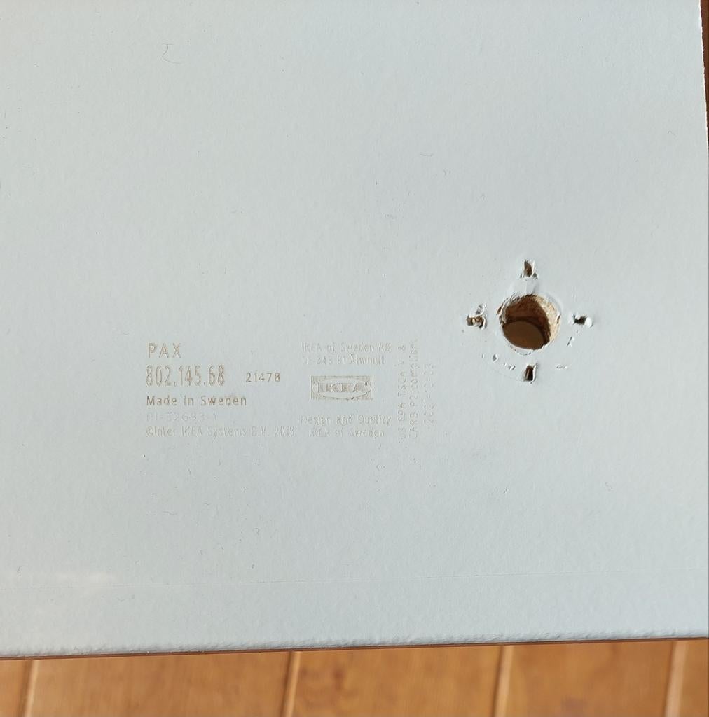 2x IKEA PAX plank 57x46 cm - Wit prijs per plank, Met plank(en), Gebruikt, Modern, 25 tot 50 cm